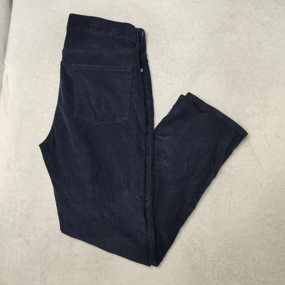 JCrew Pants Mens 36x30 Blue Corduroy Chino Regular Stretch 5-Pocket Oarsman